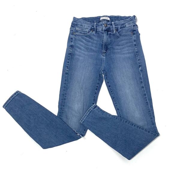 Good American Good Legs Distressed Skinny Jeans High Rise 6/28 - Picture 1 of 11